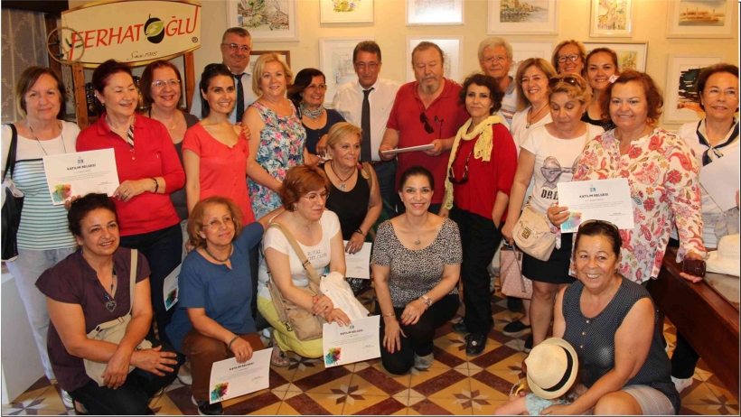 69 SULUBOYA ESER EDREMİT&rsquo;TE SERGİLENİYOR