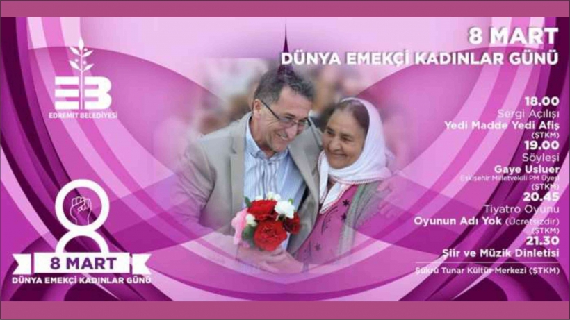 8 MART KADINLAR G&Uuml;N&Uuml; EDREMİT'TE DOLU DOLU KUTLANACAK