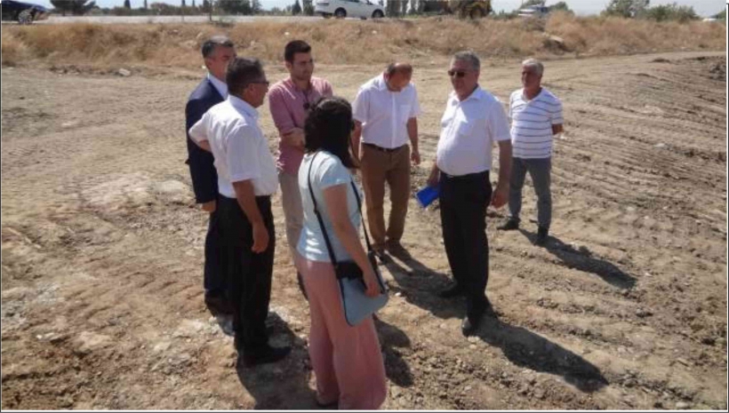 BAKANLIK YETKİLİLERİ HASTANE YERİNİ İNCELEDİ
