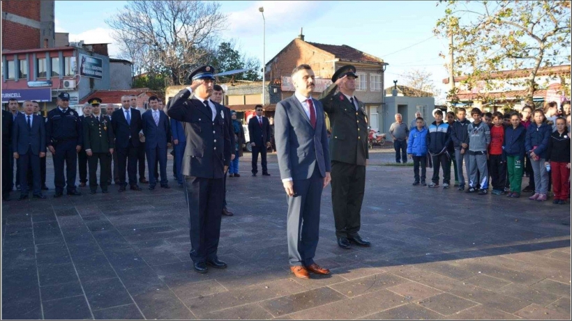 G&Ouml;ME&Ccedil;'TE 10 KASIM ATAT&Uuml;RK'&Uuml; ANMA T&Ouml;RENİ