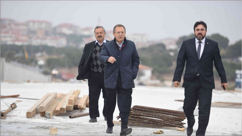 BAŞKAN UĞUR, CUNDA K&Ouml;PR&Uuml; İNŞAATINI İNCELEDİ