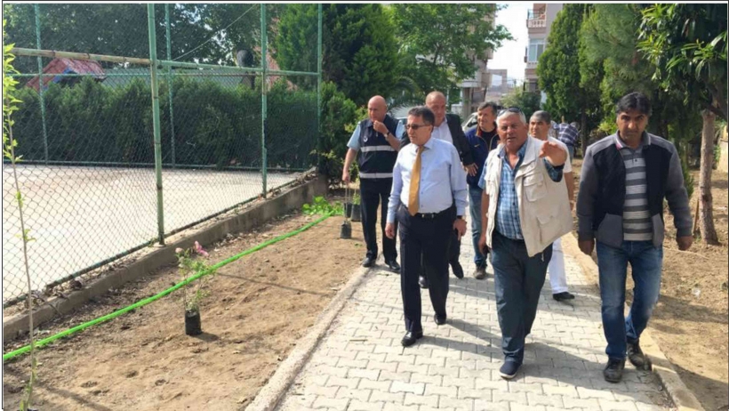 BAŞKAN SAKA, SAHADA İNCELEMEDE