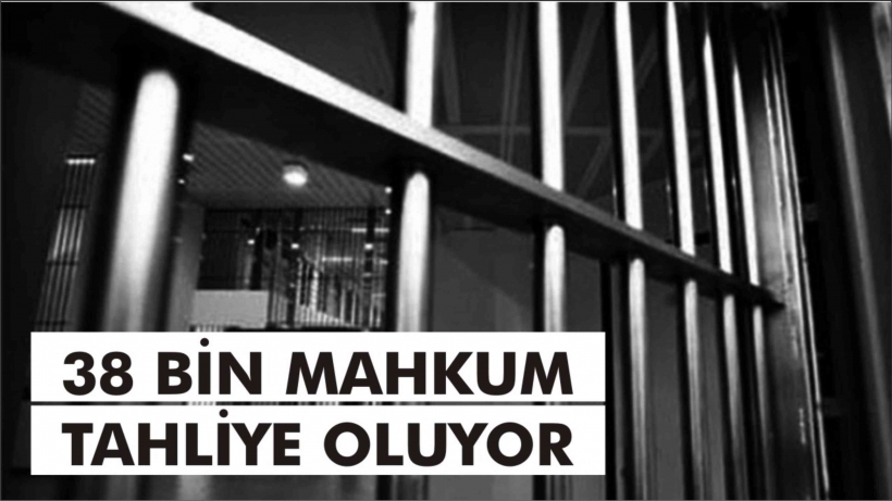 38 BİN MAHKUM TAHLİYE OLUYOR