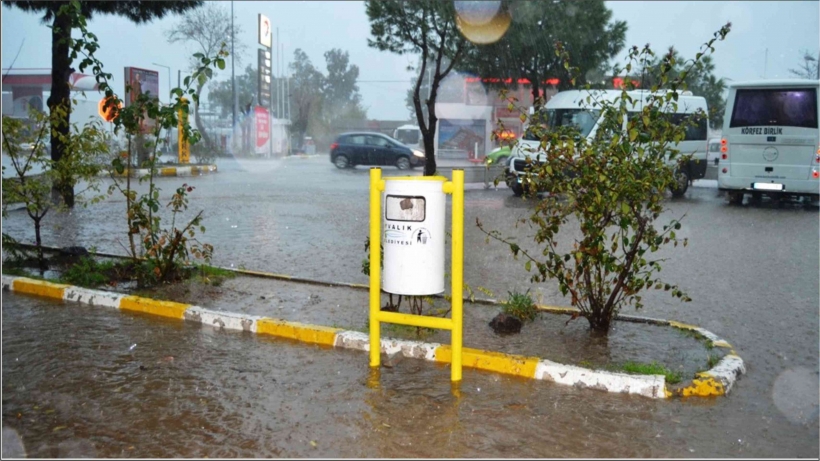 AYVALIK&rsquo;TA HORTUM AĞA&Ccedil;LARI DEVİRDİ, &Ccedil;ATILARI U&Ccedil;URDU